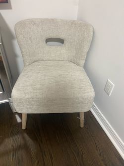 Modern Accent Chair with Cutout Back