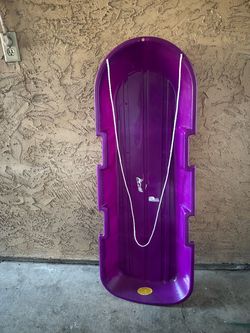 Used Purple Toboggan Sled