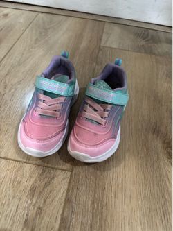 🌟 Skechers S-Lights Light-Up Sneakers (Girls Size [10]) - Like New!