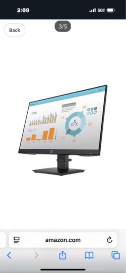 HP P24h G4 23.8-inch Monitor Black New