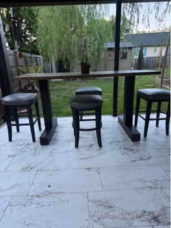 Bar and chairs