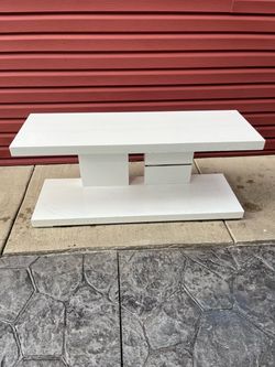 White TV Stand