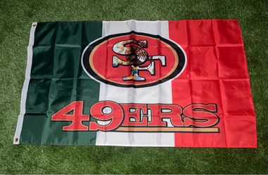 49ers flag size 5’x3’
