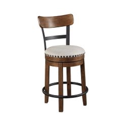 ASHLEY VALEBECK BAR HEIGHT SWIVEL STOOL