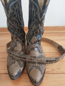 Tony Lama boots and belt