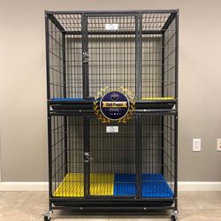 Double stacked dog pet cage kennel size 37” medium new in box 📦