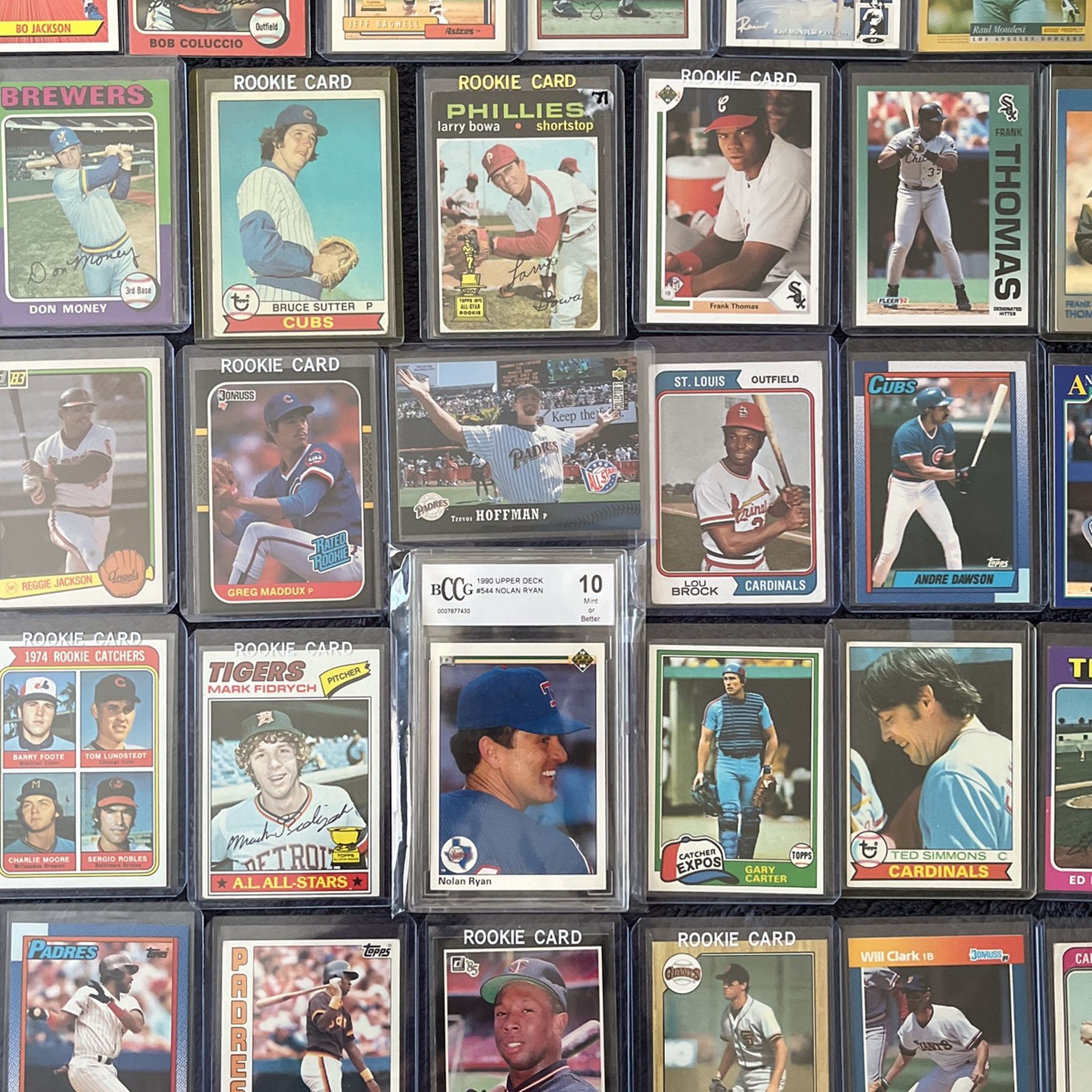 Vintage Baseball Cards Lot ⚾️ Nolan Ryan Graded 10, Kirby Puckett, Greg Maddux, Bird Man Rookies - HOF & Allstars Only (1950’s-1990’s) PSA Gradable