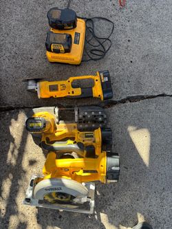 Cordless DeWalt tool set      Cordless