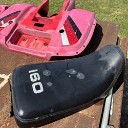 1985 Kawasaki Klt 160 Parts Seat, Light, Plastic Fenders Set