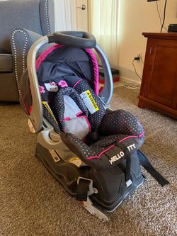 Hello kitty car seat and stroller