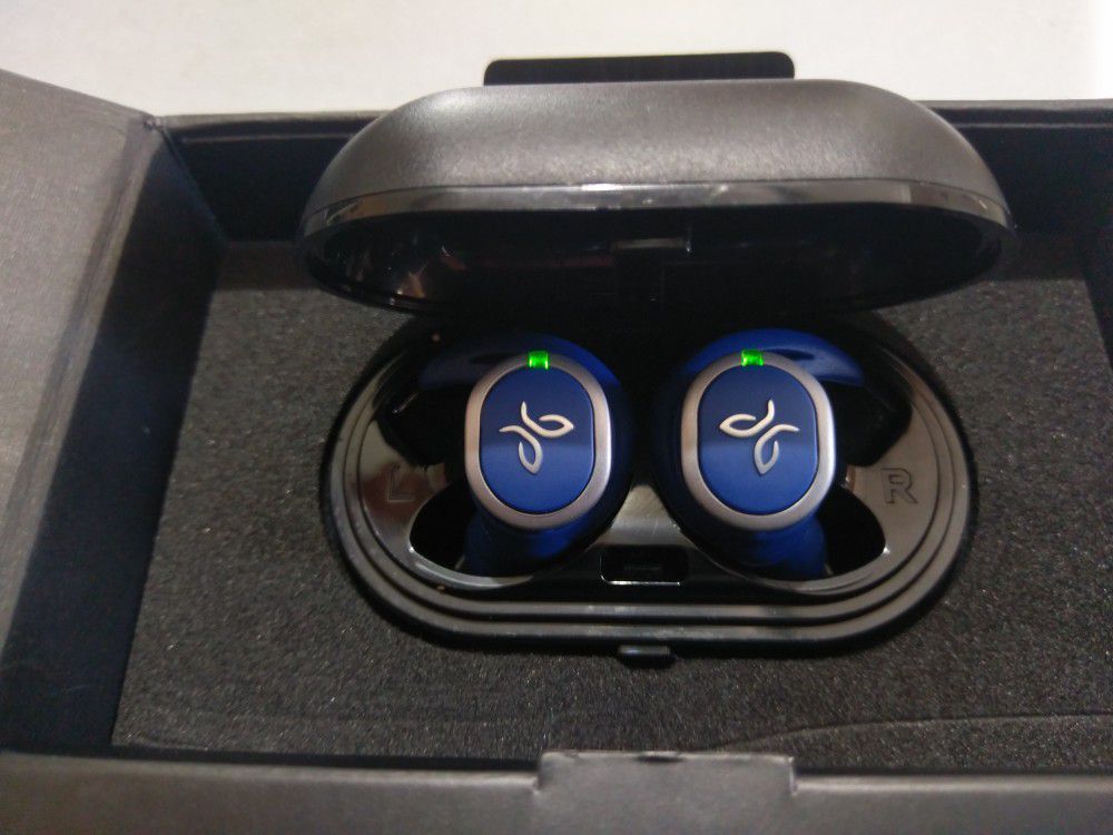 Jaybird RUN Steel Blue True Wireless Headphones Sport Active Waterproof