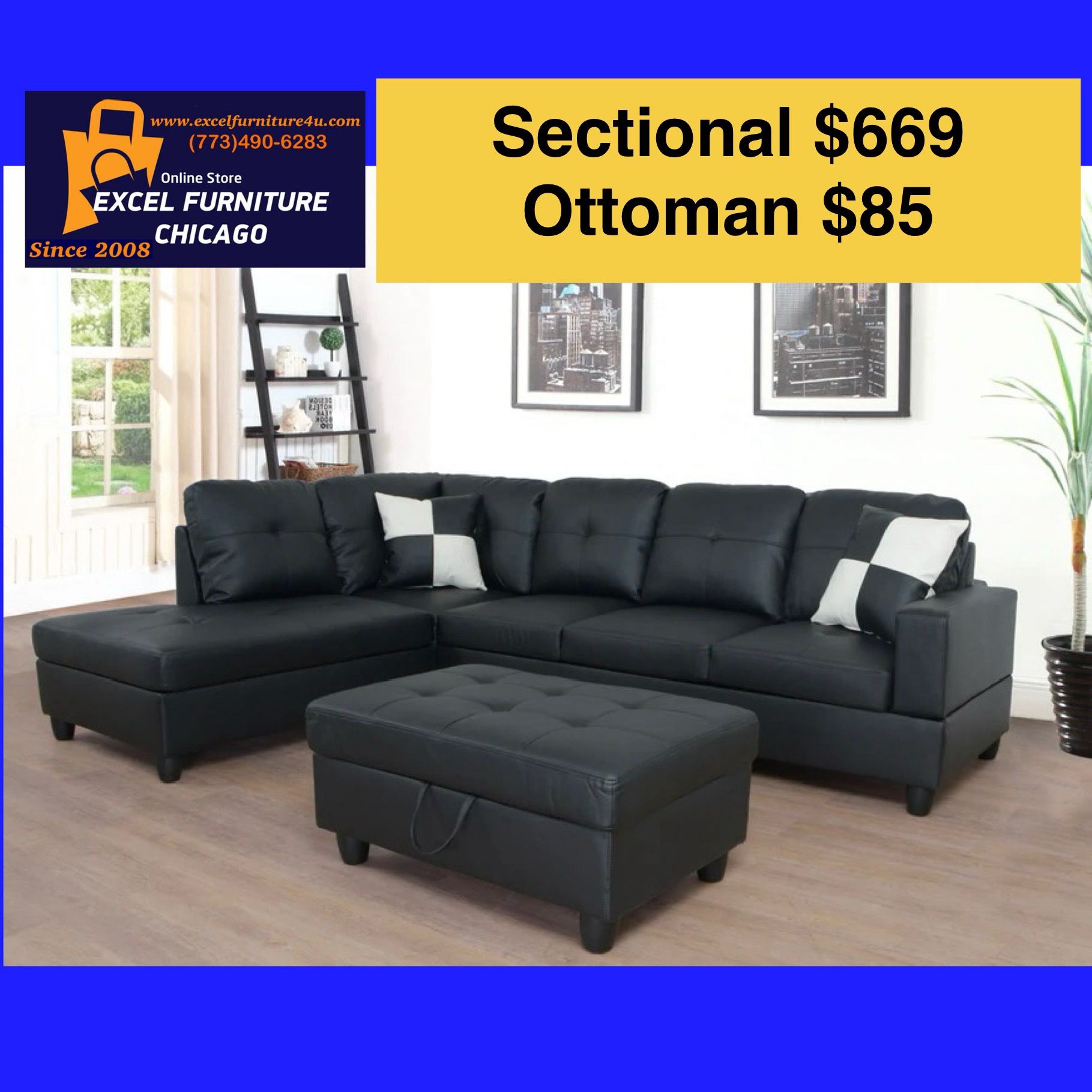 💫FREE DELIVERY💫Brand New Sectional Sofa Couch