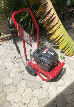 Broken pressure washer