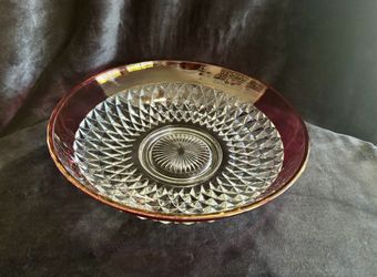 Indiana Glass Diamond Point Serving Bowl