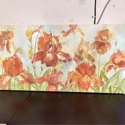 A reproduction of Vincent van Gogh's masterpiece, "Irises".