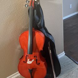 Cello, 1/2 Size For 6-8 Years Old 