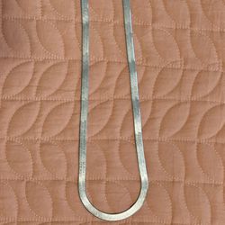 Herringbone Silver Chain
