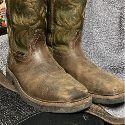 Justin Steel Toe Cowboy Work Boots