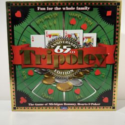 Tripoley 65th Anniversary Special Edition Game w/ Rotating Turntable Cadaco