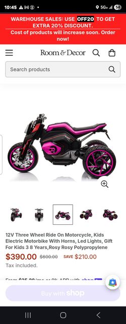 Three Whell Motorcycle for kid