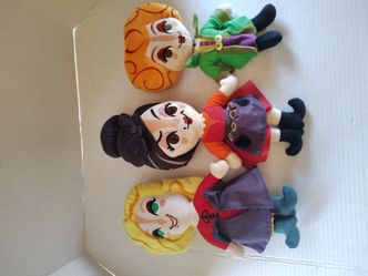 Hocus Pocus Sanderson Sisters Plush Dolls Set of 3