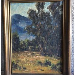 John Augustus Dominique (1893–1994) – Original Oil on Canvas Landscape – Framed