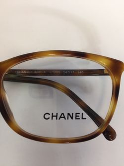 Chanel 3281-A c.1295 Light Havana thin plastic Eyeglasses 54mm for