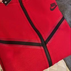 Red And Pink Nike Tech 