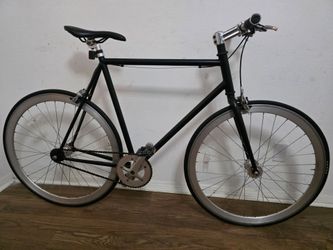 Fixie silver and black