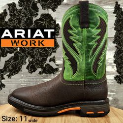 New ARIAT Workhog Venttek Soft Toe Work Boots Botas Size: 11 wide