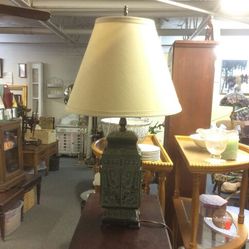 Chinese BRONZE BASE TABLE LAMP