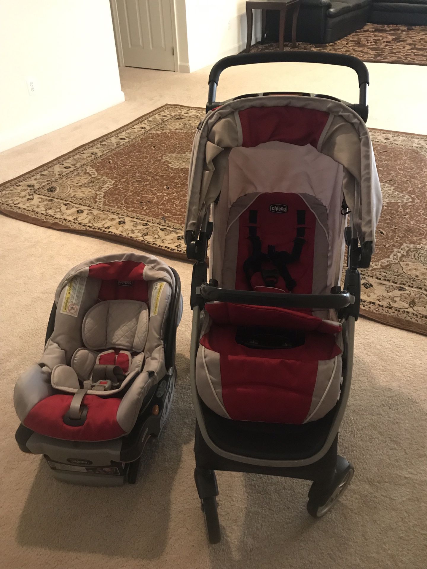 Chicco stroller and seat