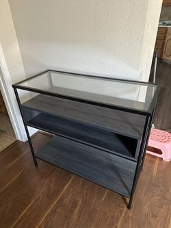 Fulham glass deals top console table