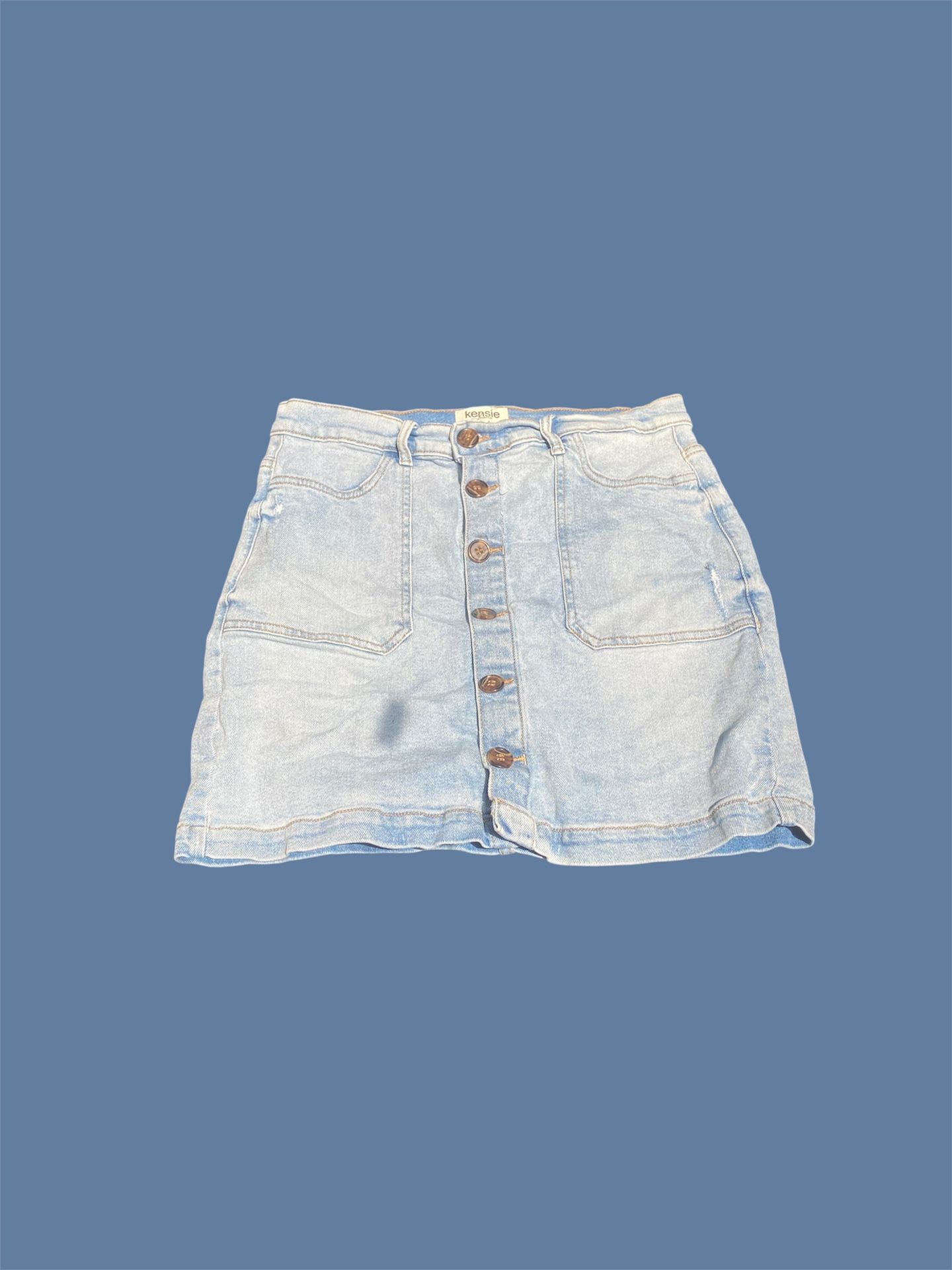 Kensie Vintage Love Button Up Skirt