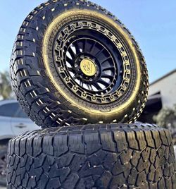 ‼️🔥 New 17x9 wheels, 6x139.7 bolt pattern, -12 offset, for Toyota Tacoma and Chevy Silverado.