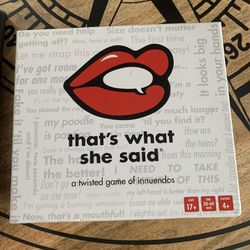 That’s What She Said Party Game