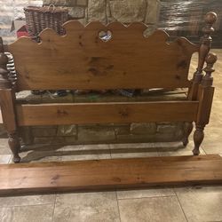 Antique Wooden Bed Frame 
