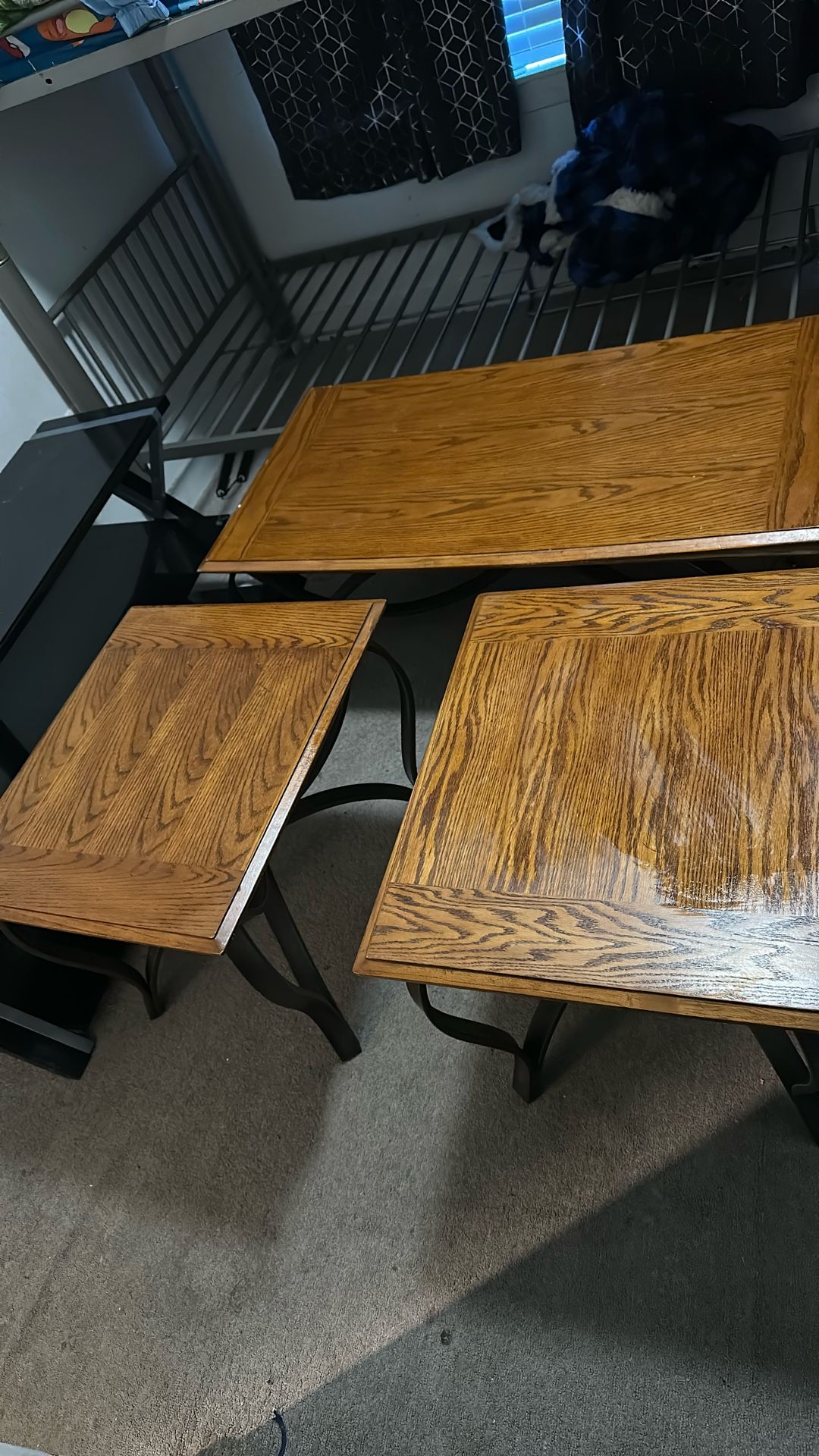 Real Wood Coffee Table And End Table