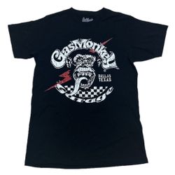 Gas Monkey Garage T Shirt Men’s S Black Red Logo Graphic Tee Dallas TX Casual