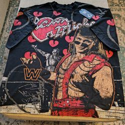 WWE x Culture Kings Shawn Michaels Black T-Shirt Sz.L  
