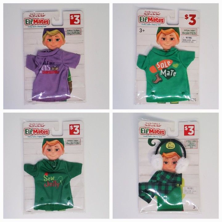 4pc Elf Mates Graphic T-Shirts