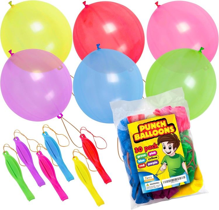 Neon Punch Balloons 30 Pack