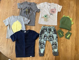 Toddler Boy Clothes Lot: 8 items - Star Wars, GAP, REI - Size 2T