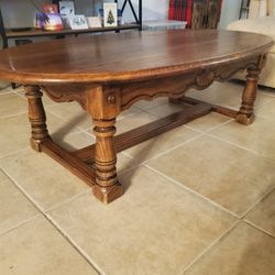 Antiqued Walnut Coffee Table