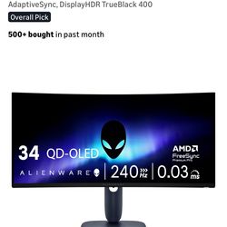 Alienware 34” gaming monitor