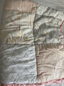 Baby Girl Crib Bedding 3 Pcs