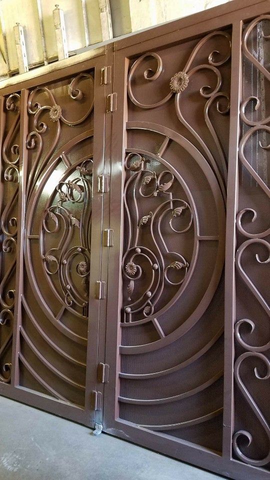 A double Security door 8’2”x 82”tall