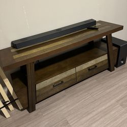 Tv Stand  Real Wood For 65inch Tv