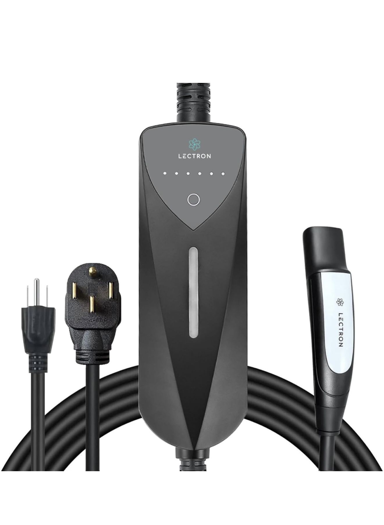 Lectron Level 1/2 (8A - 40A) Tesla NACS Portable EV Charger - Dual-Level Electric Vehicle Charging Station with NEMA 14-50/5-15 Plug - Compatible with