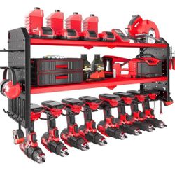Power Tool Organizer Wall Mount, Cordless Drill and Battery Holder